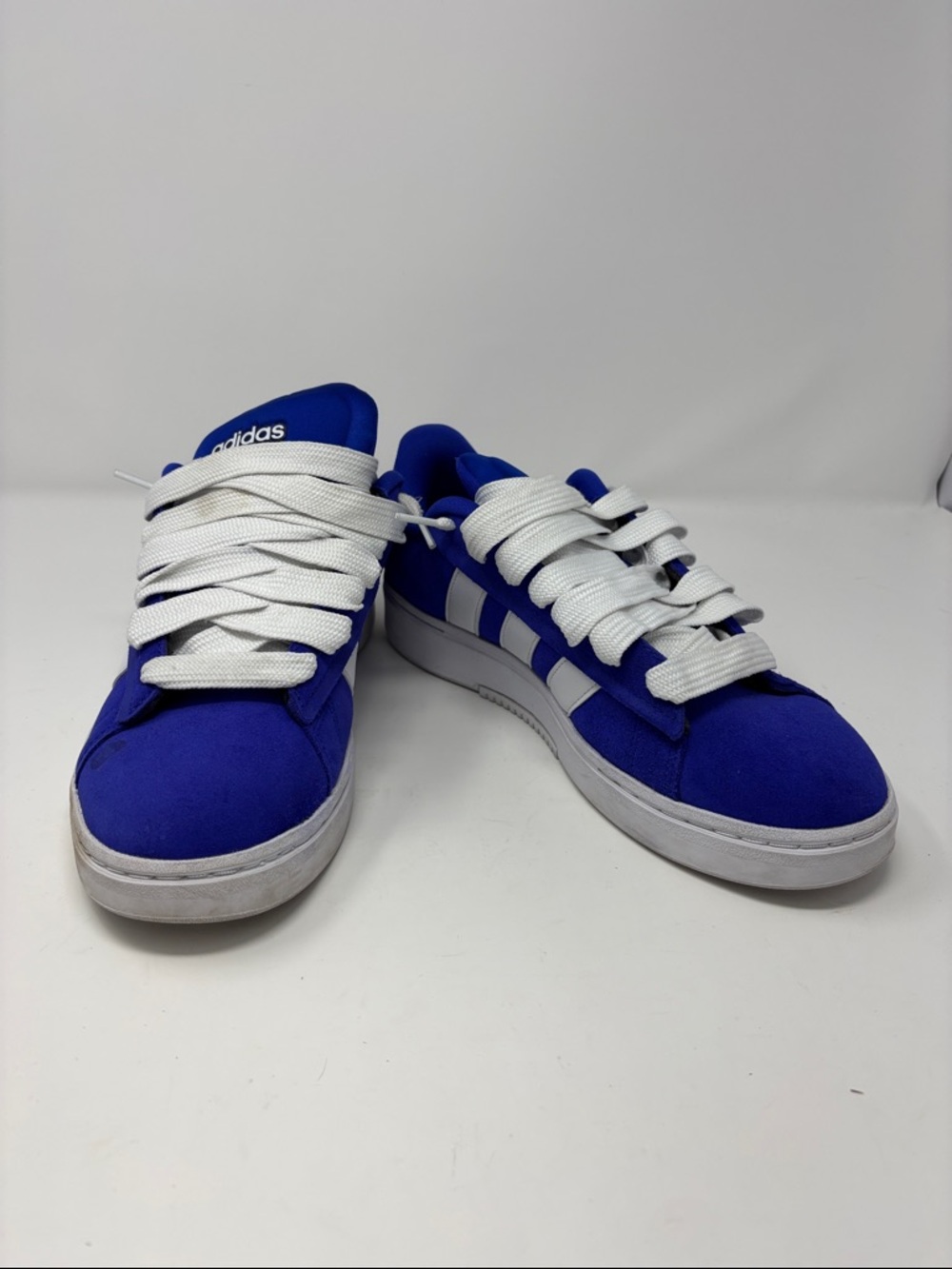 adidas | 11 Royal Blue Sneakers with White Stripes